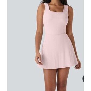 HALARA Primrose Pink Softlyzero Small Plush Backless Active Dress-Easy Peezy